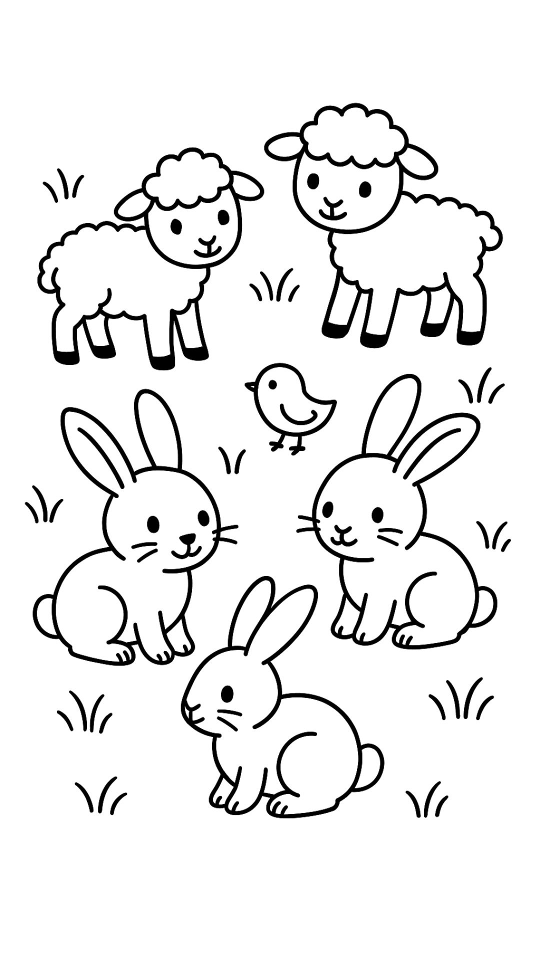 desenho sobre a primavera para colorir