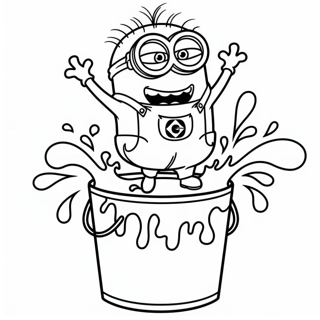 minions desenho para colorir