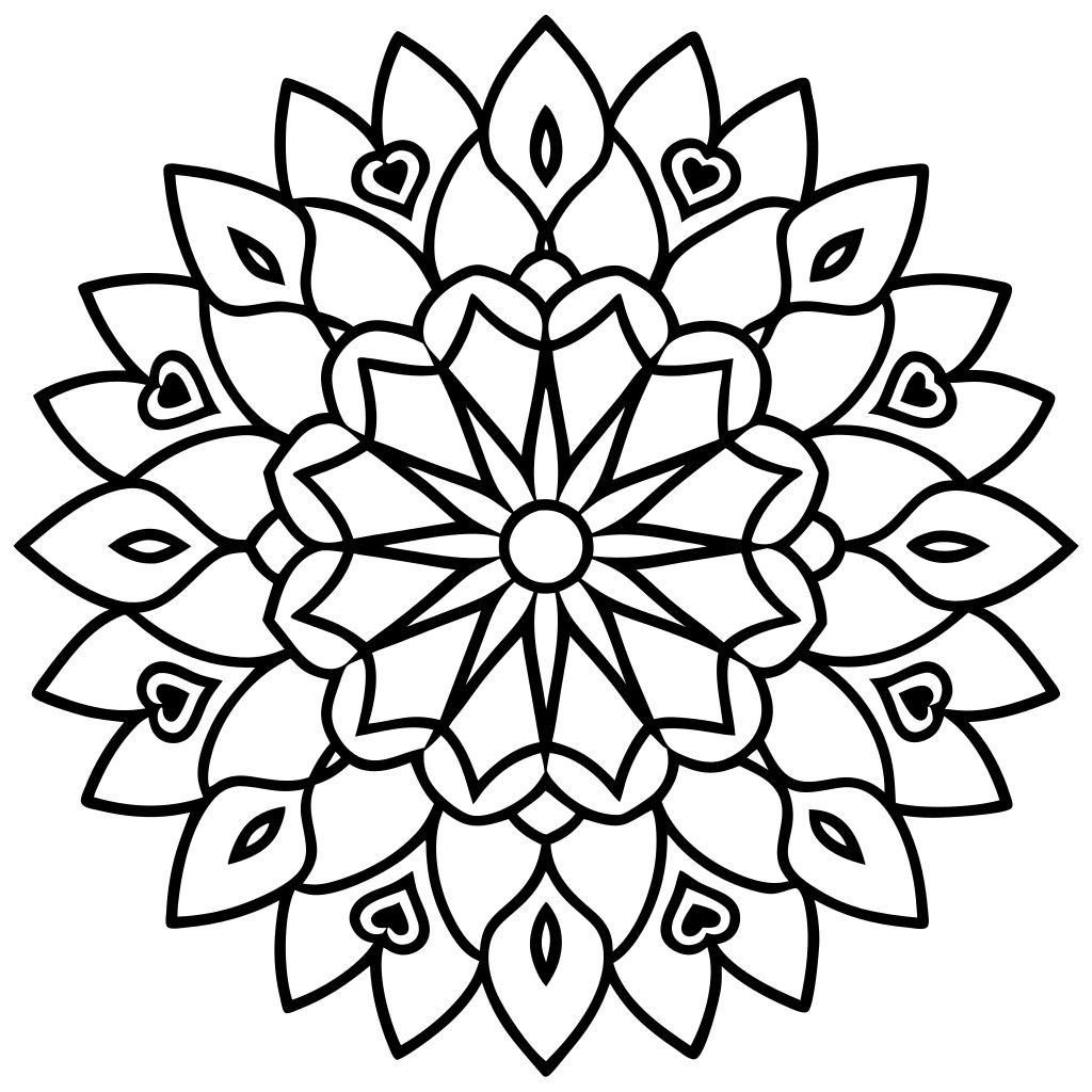 desenhos mandala para colorir