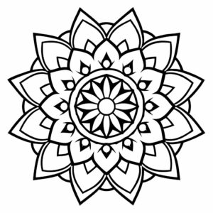 desenho mandala para colorir