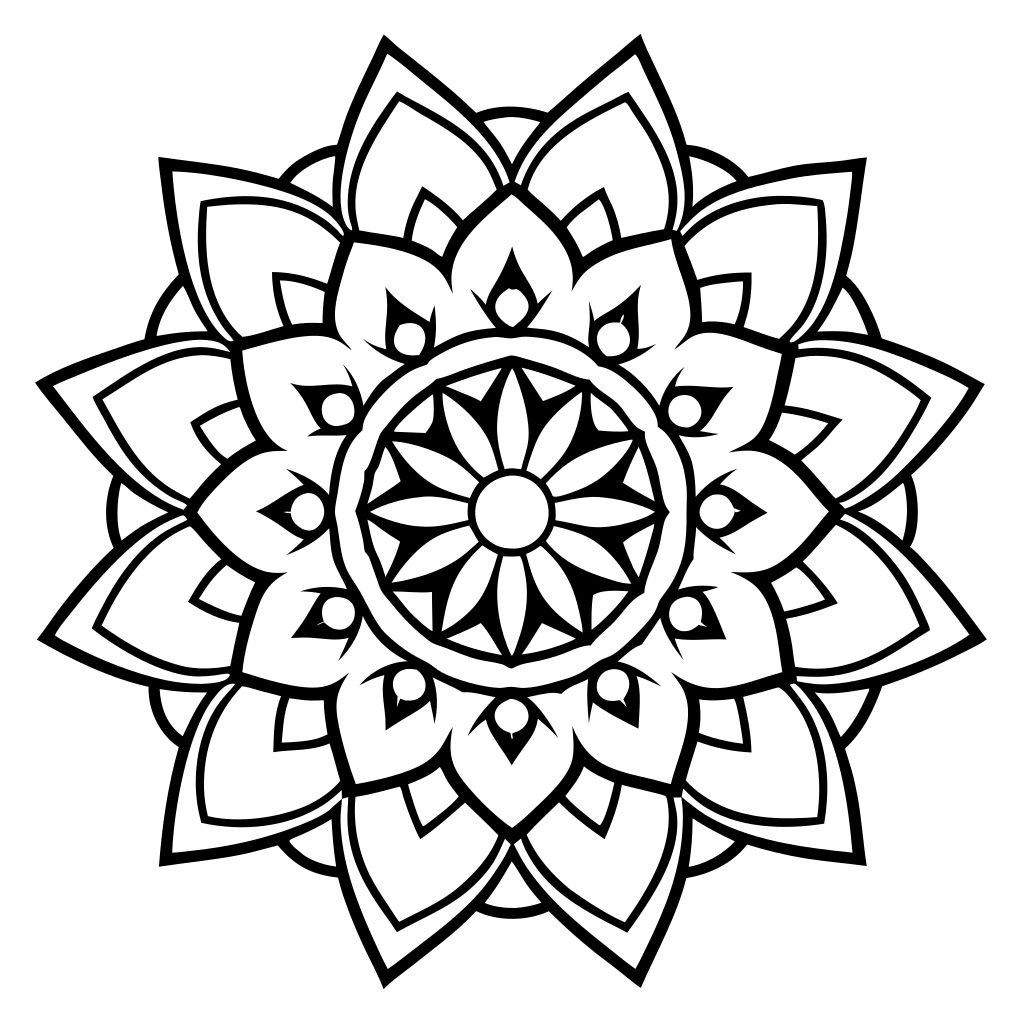 desenho mandala para colorir