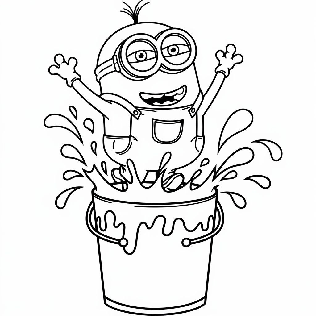 minion desenho para colorir