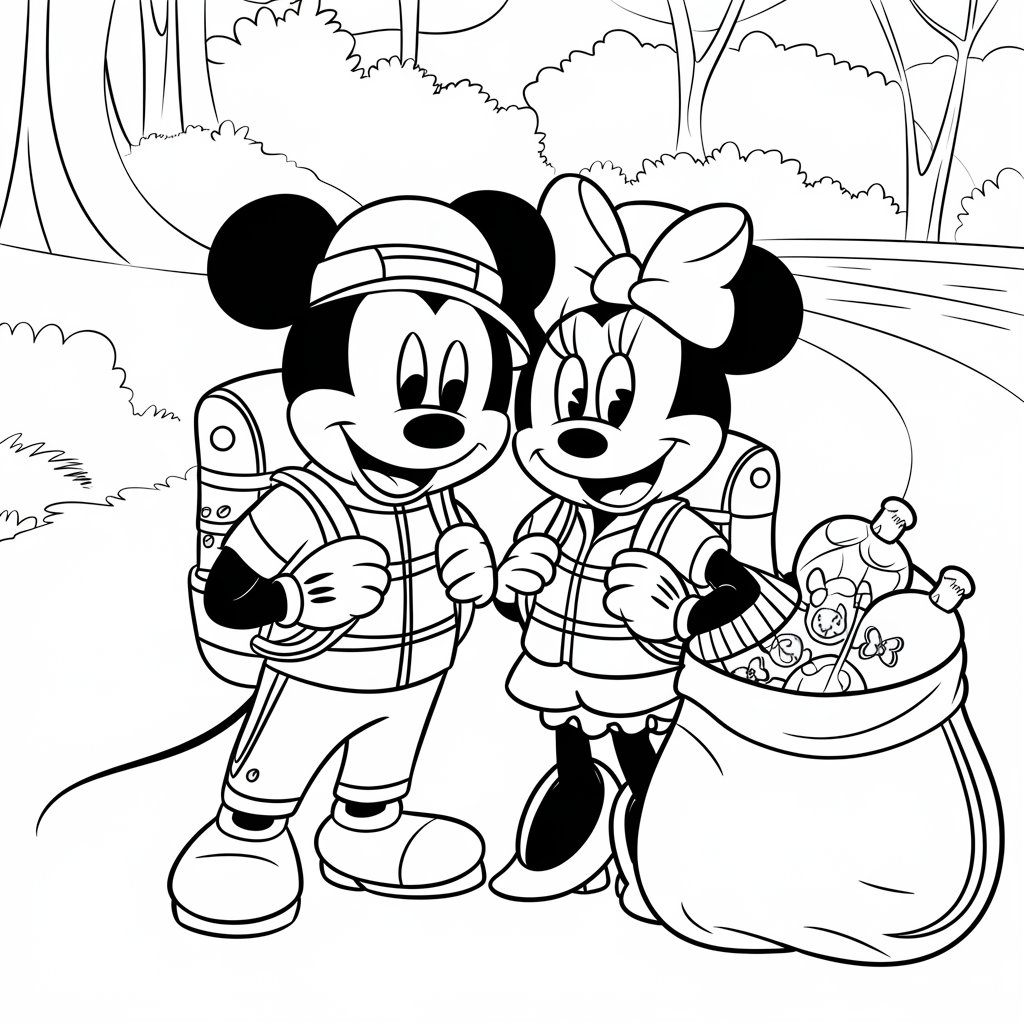 desenhos da minnie para colorir