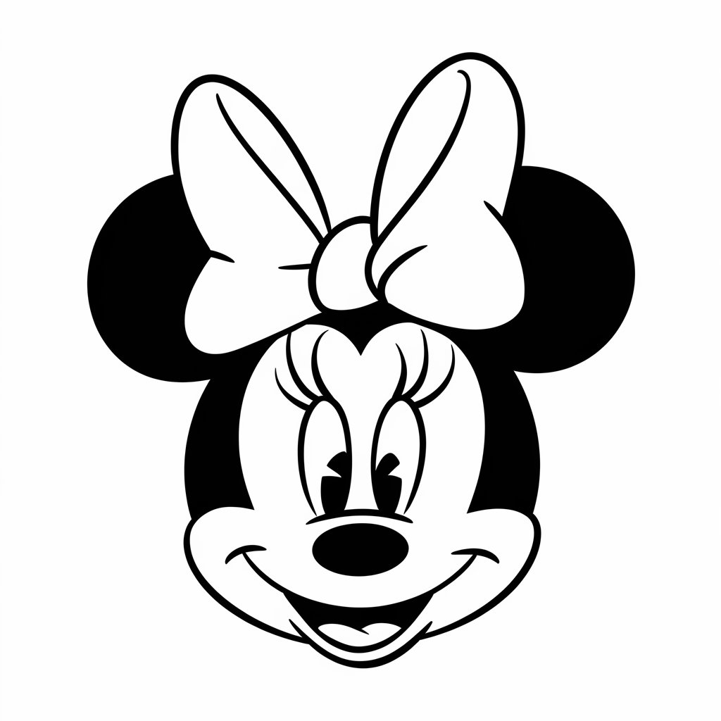 minnie desenho para colorir