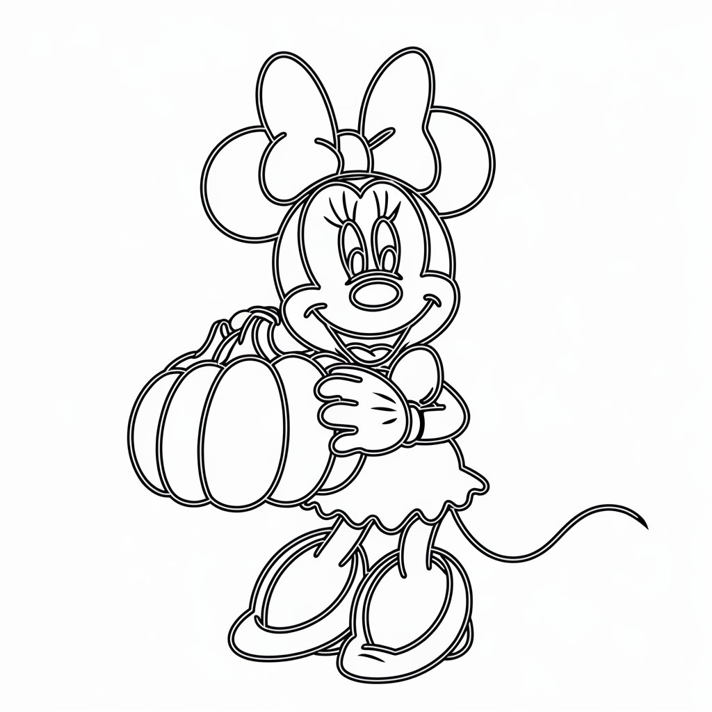 desenho colorir minnie