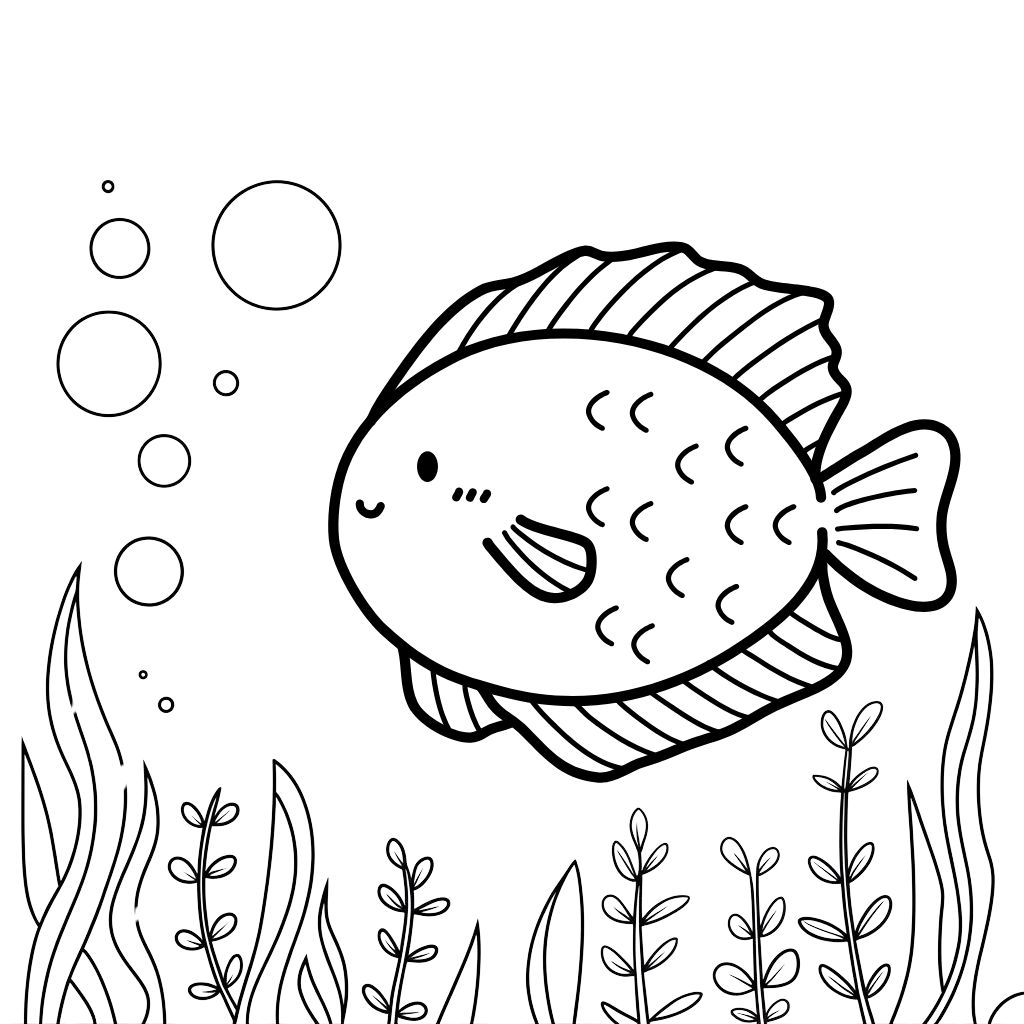 desenhos de peixe para colorir