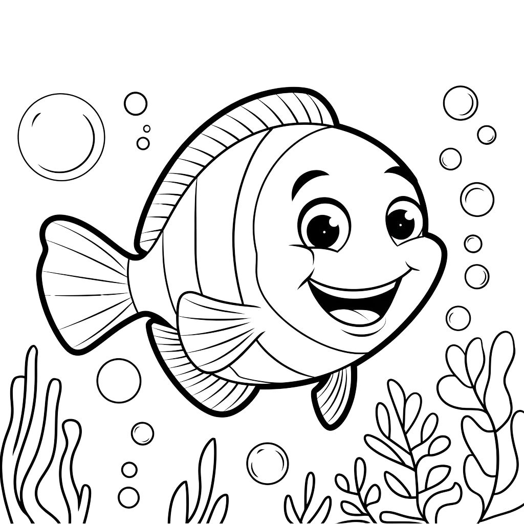 desenho de um peixe para colorir