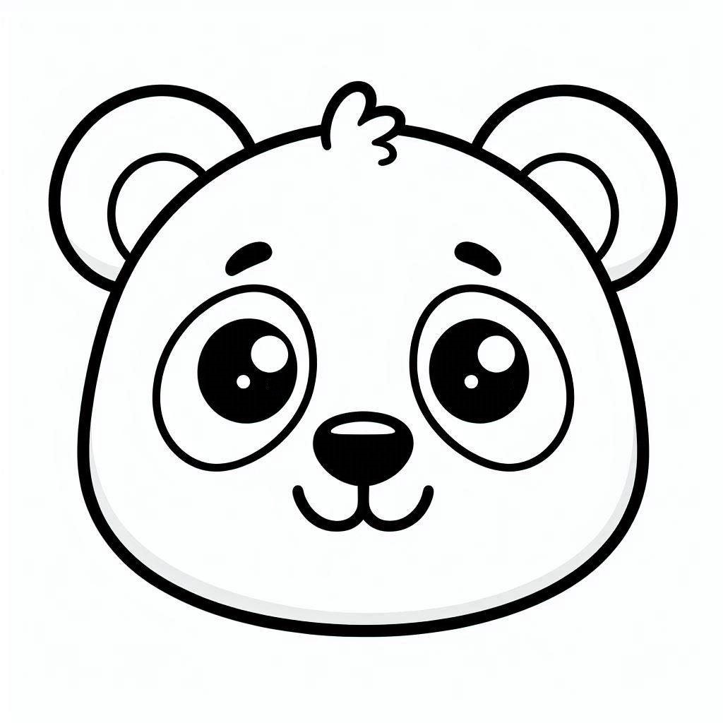 desenho panda para colorir