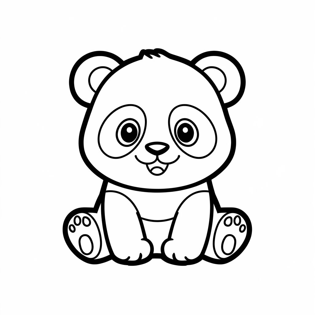 desenho do panda para colorir
