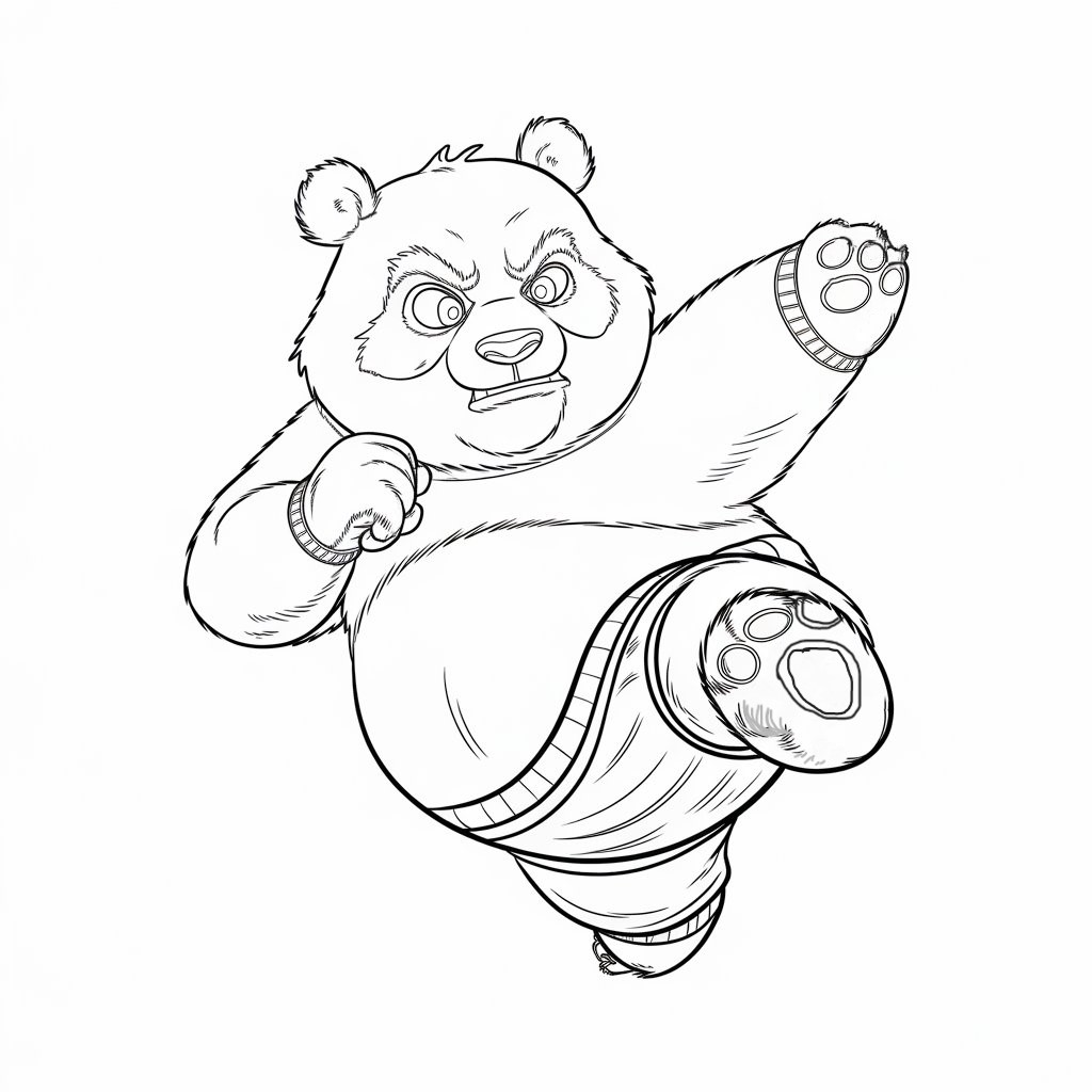 desenho de panda para colorir