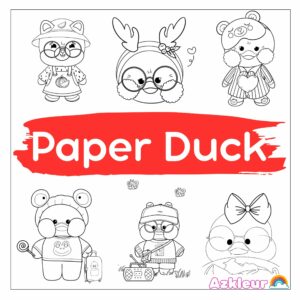 Paper duck para imprimir e colorir