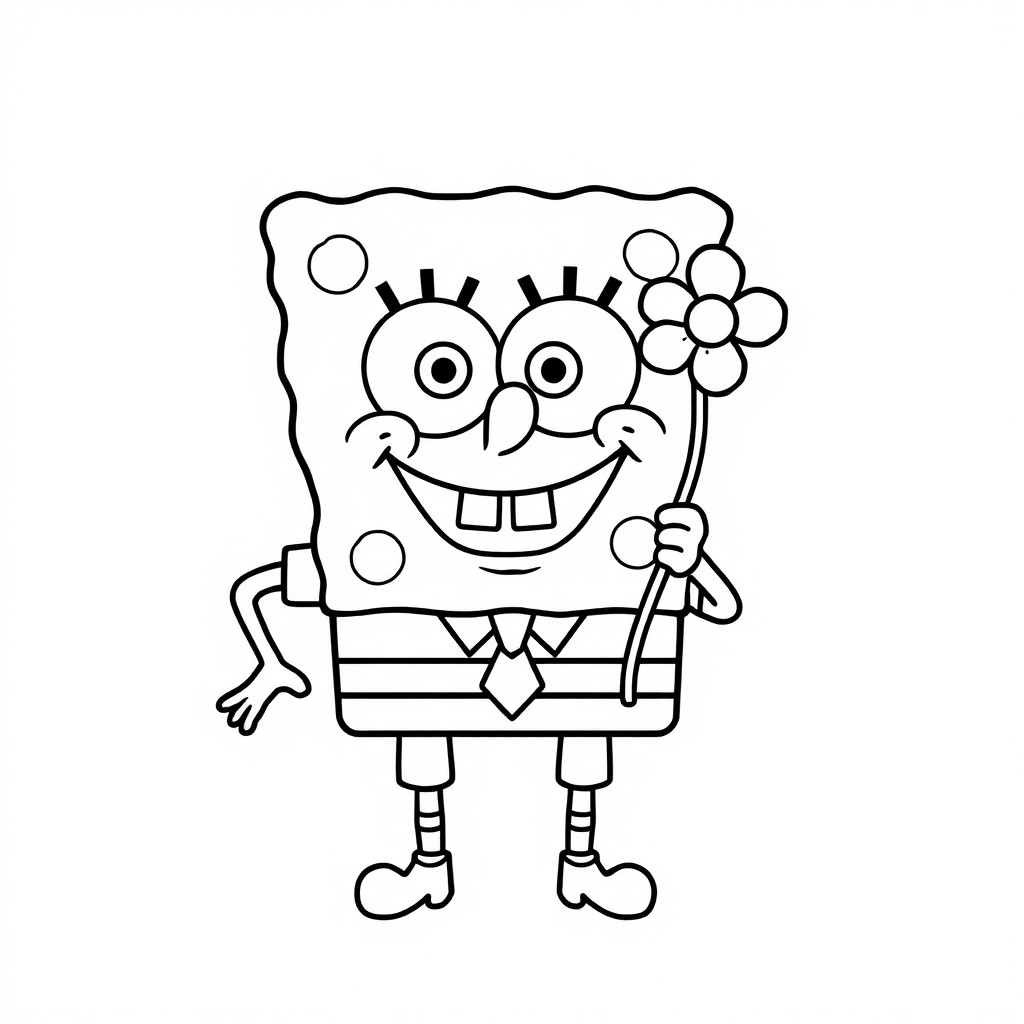desenho para colorir do bob esponja
