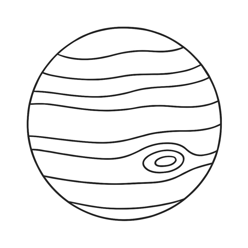 planeta para colorir