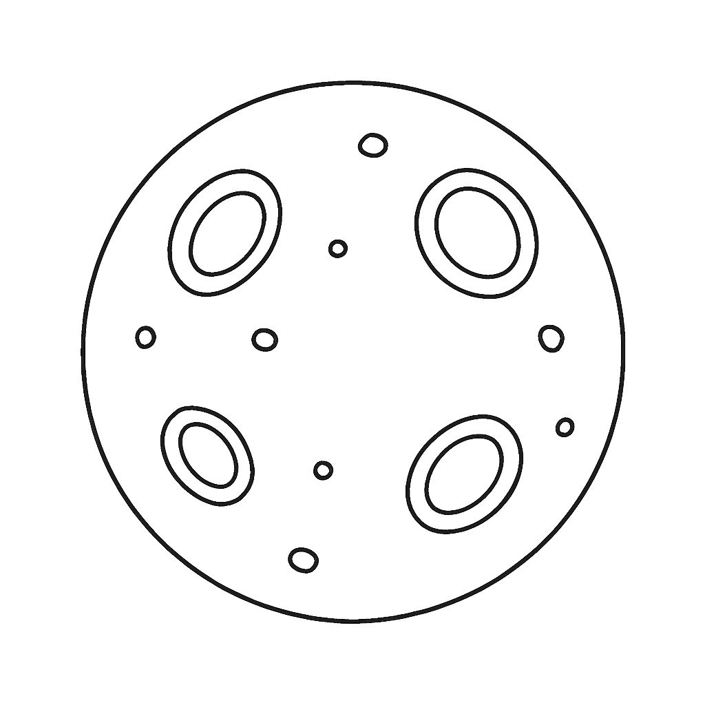 planetas para imprimir colorido