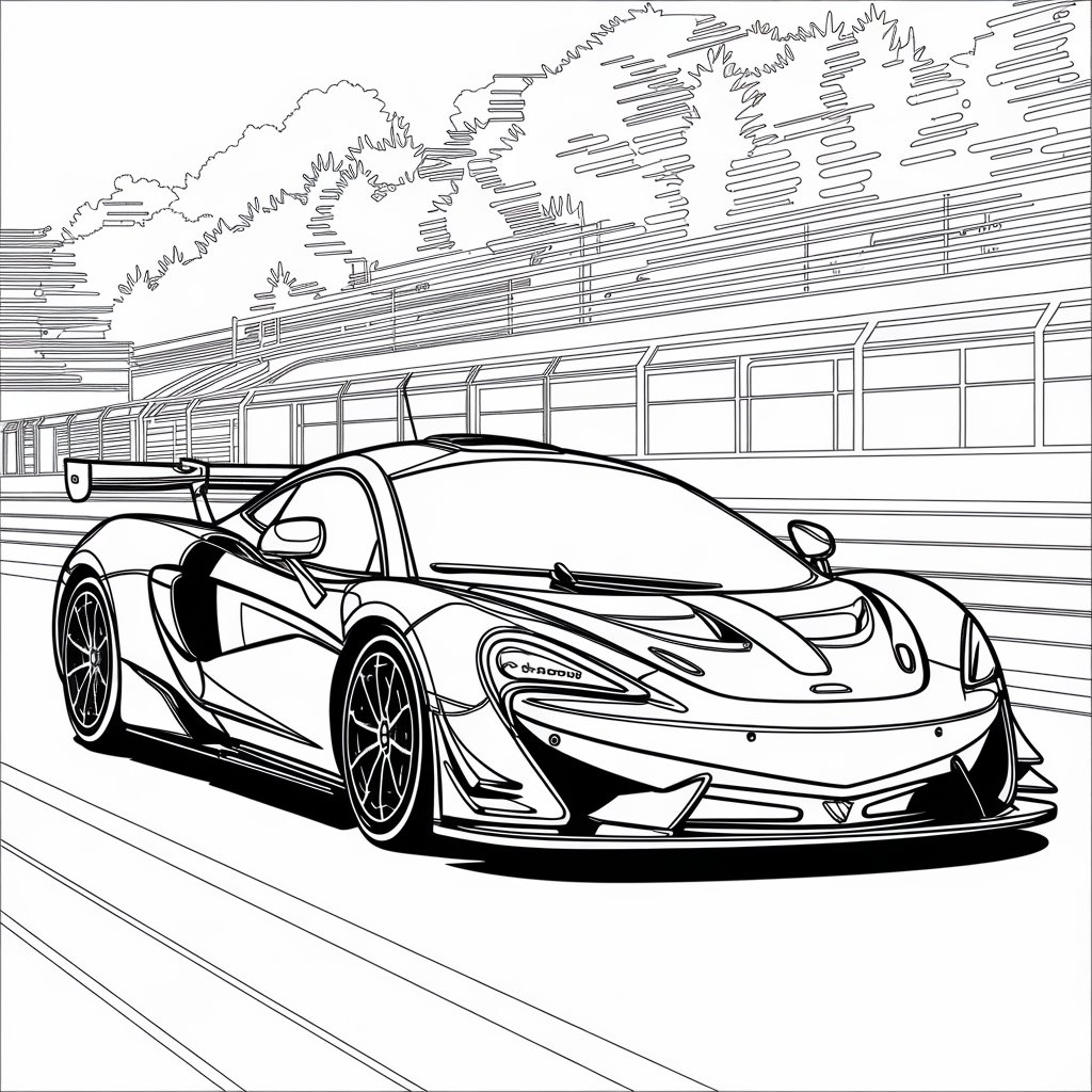 desenhos carros de corrida para colorir