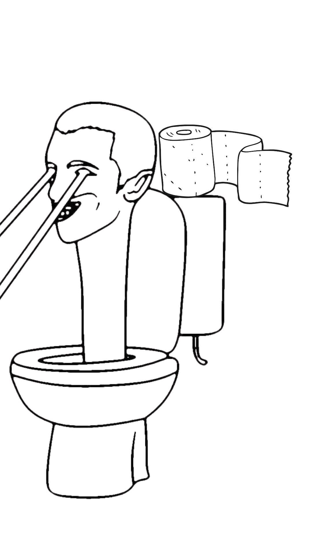cameraman skibidi toilet coloring page