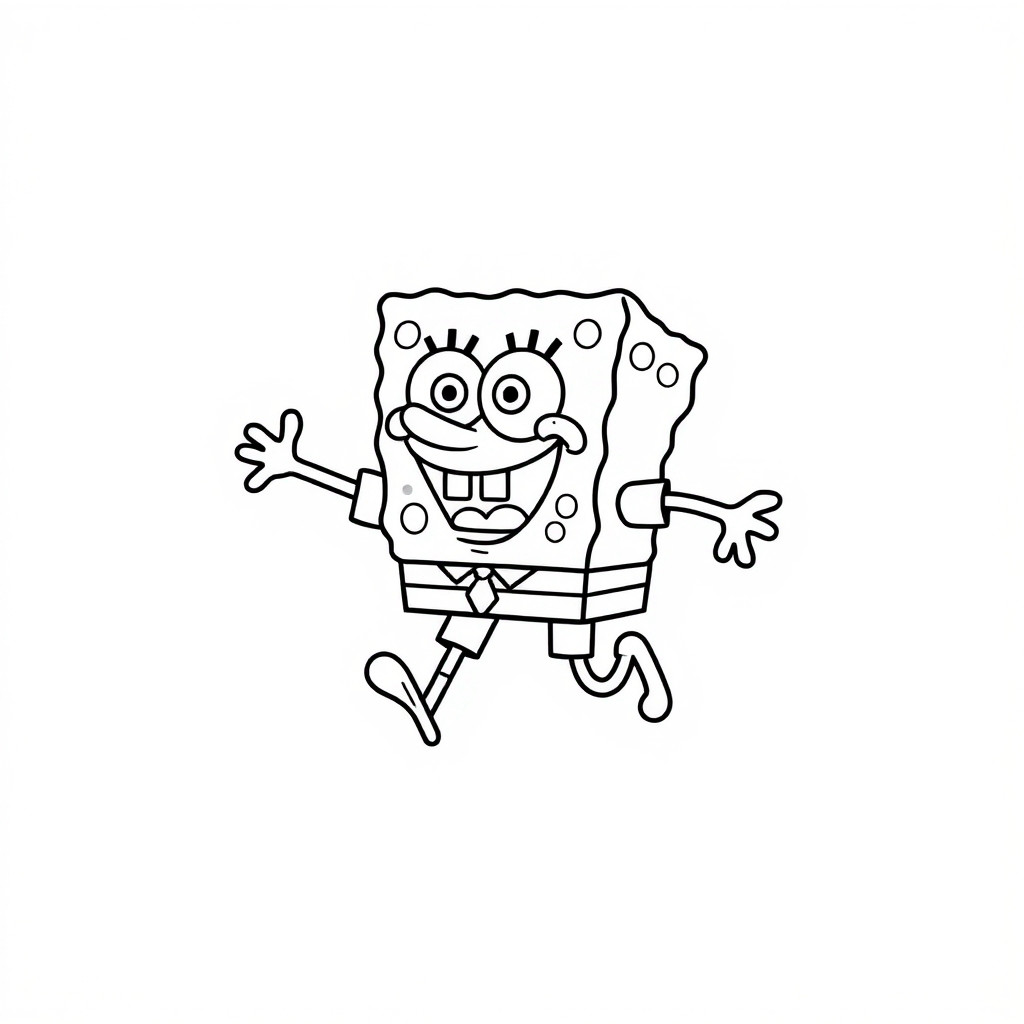 desenho do bob esponja para colorir e imprimir