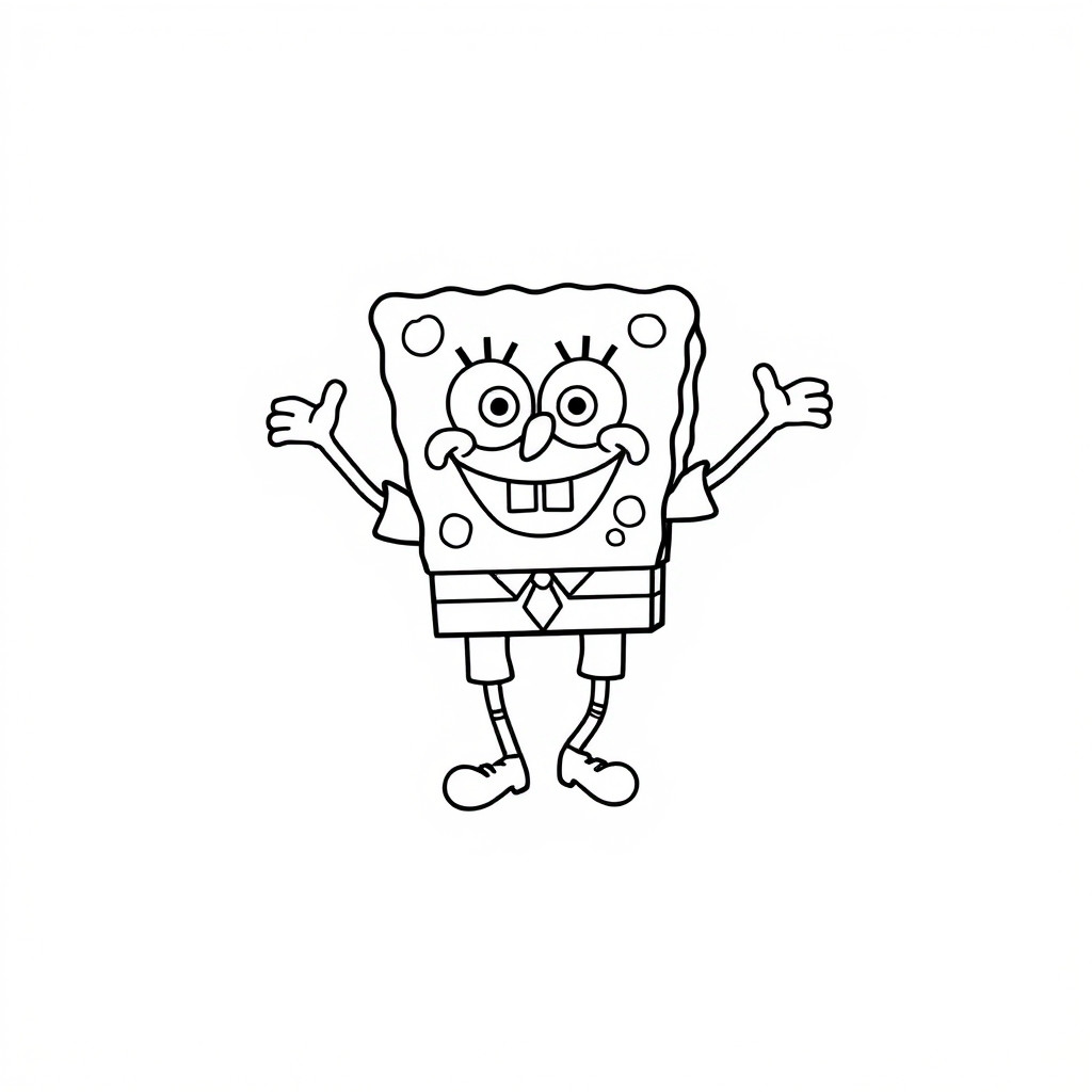 desenho bob esponja para colorir e imprimir