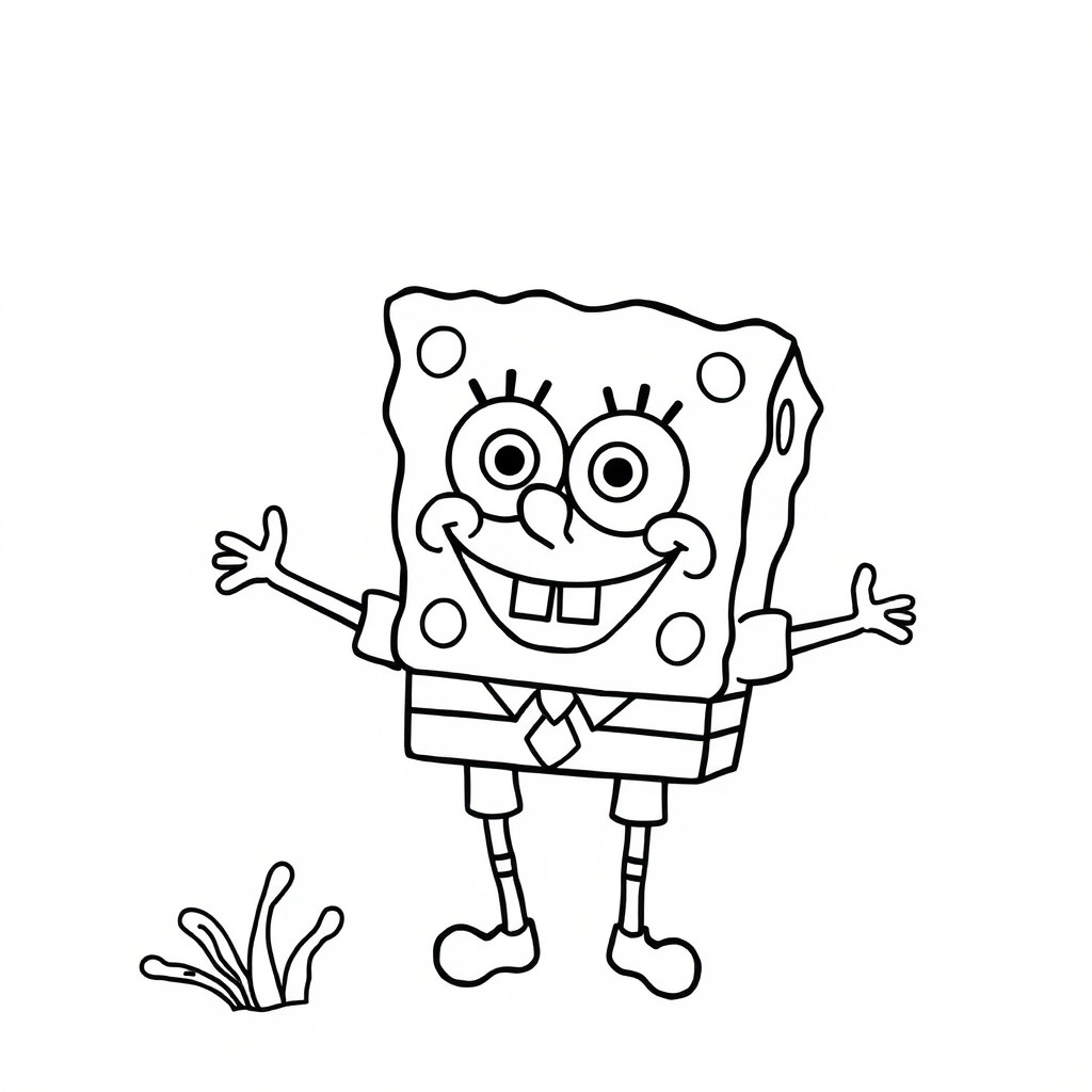 desenhos do bob esponja para imprimir e colorir