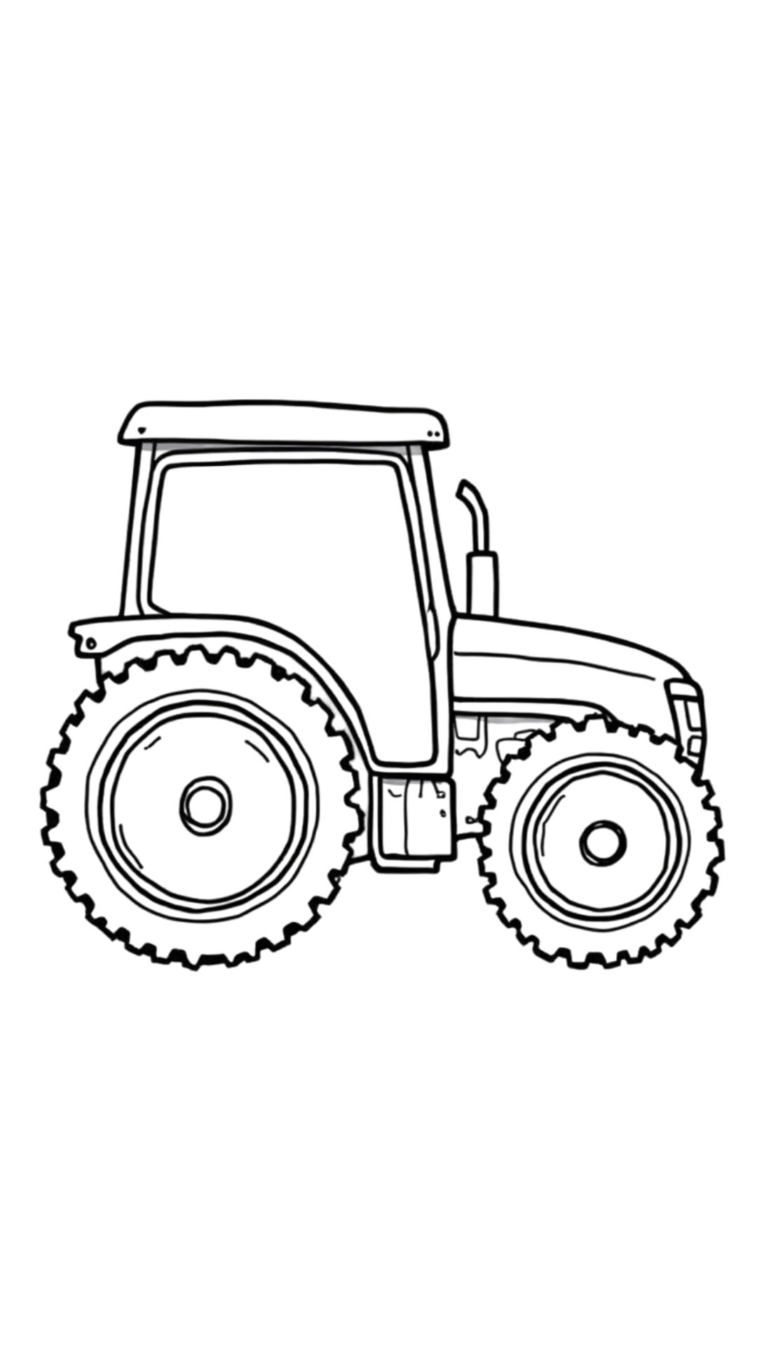 trator para colorir e imprimir