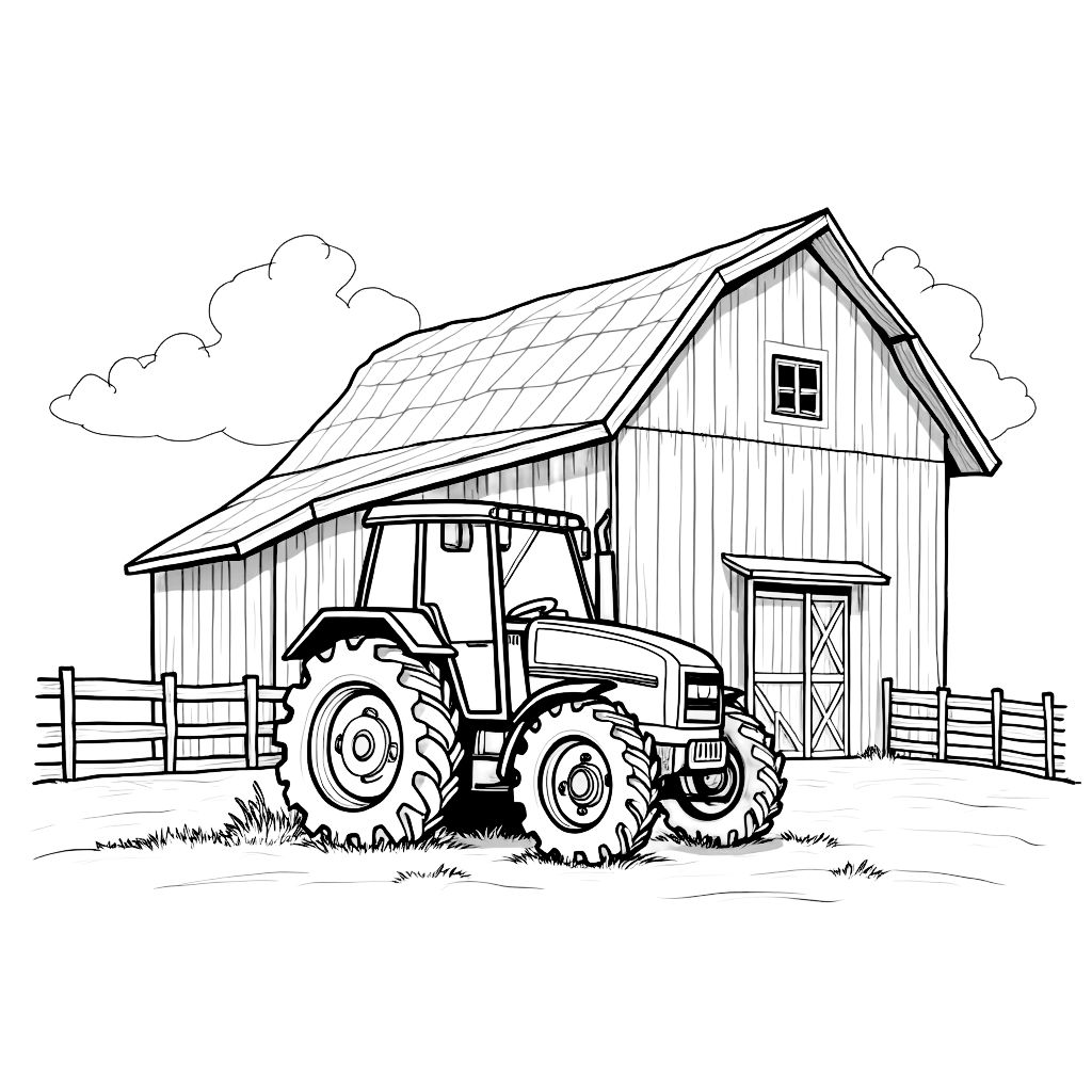 desenhos de tratores para colorir