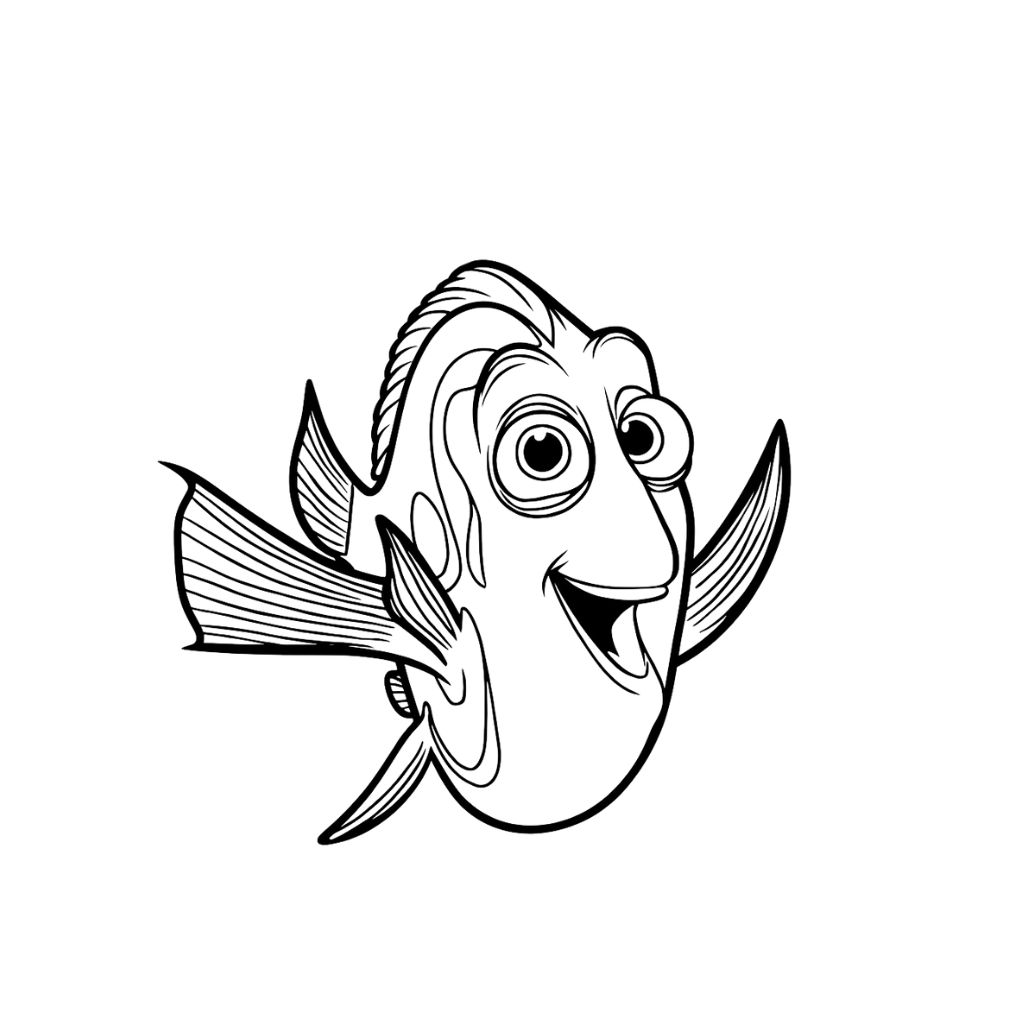 peixe palhaço para colorir