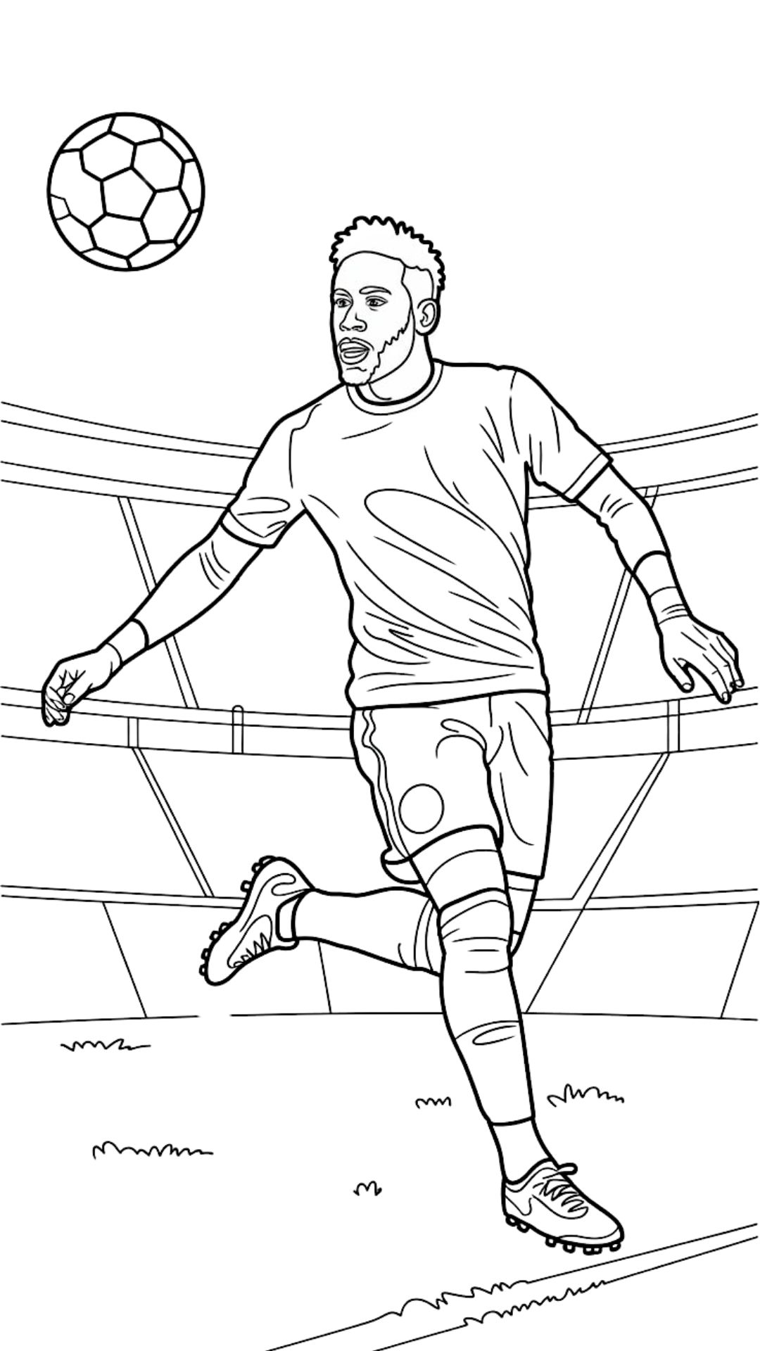 foto do neymar para colorir