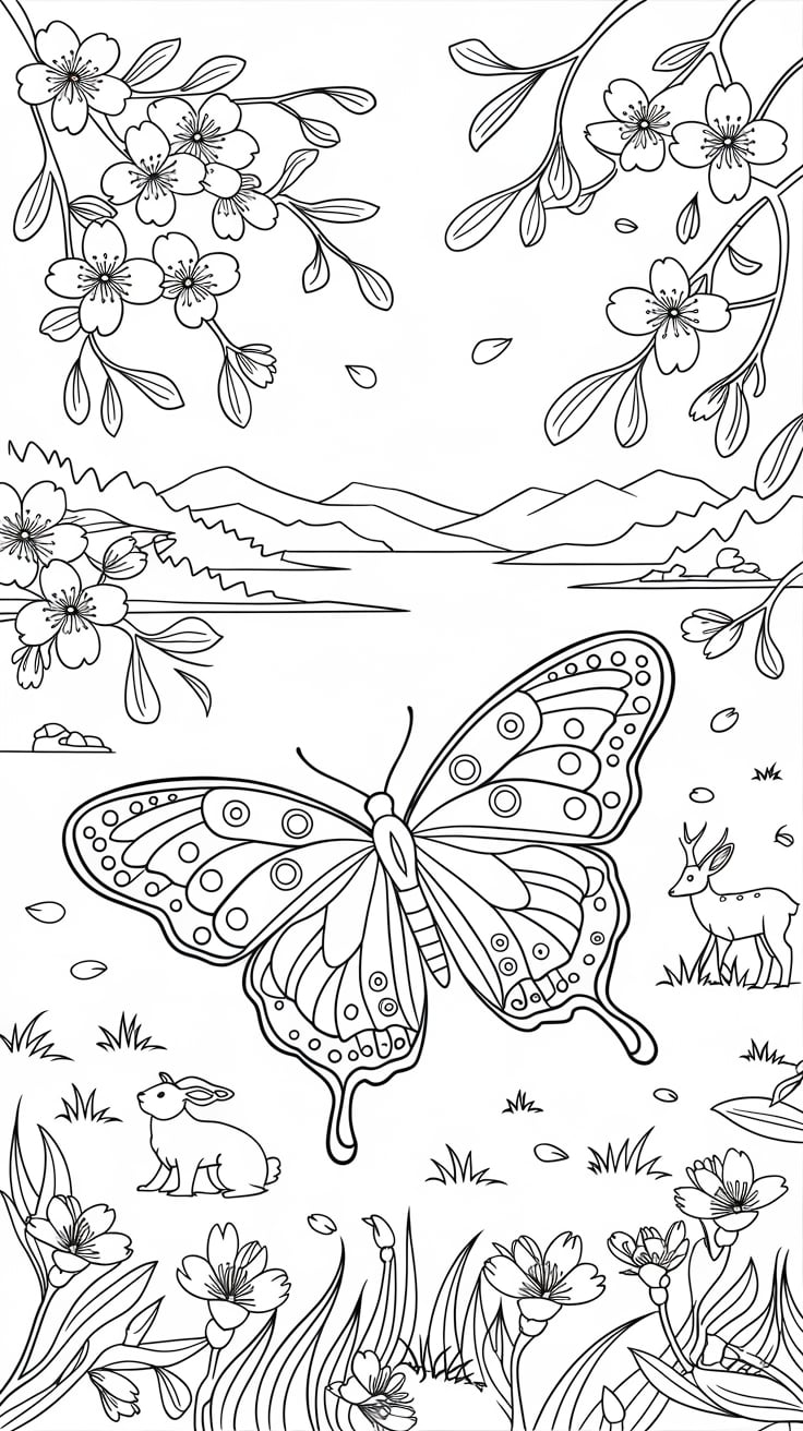 desenho borboleta para colorir