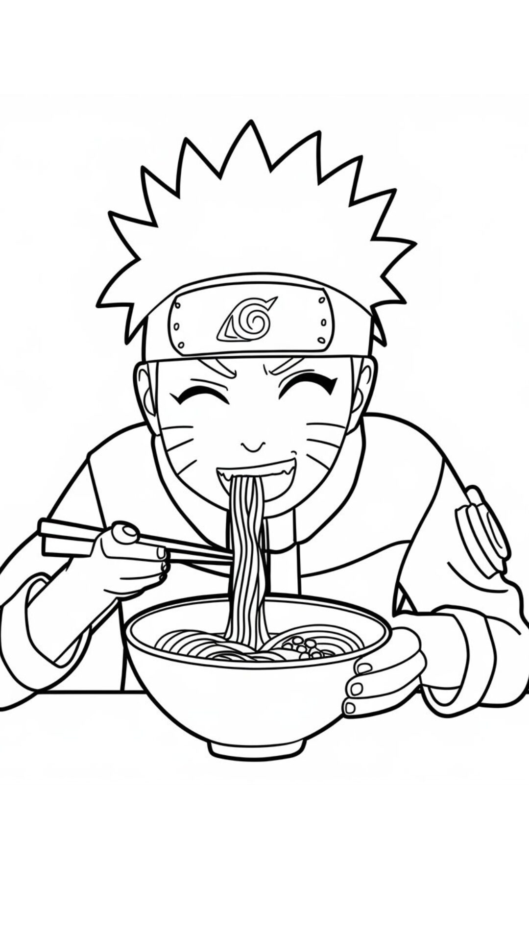 desenho de naruto para colorir