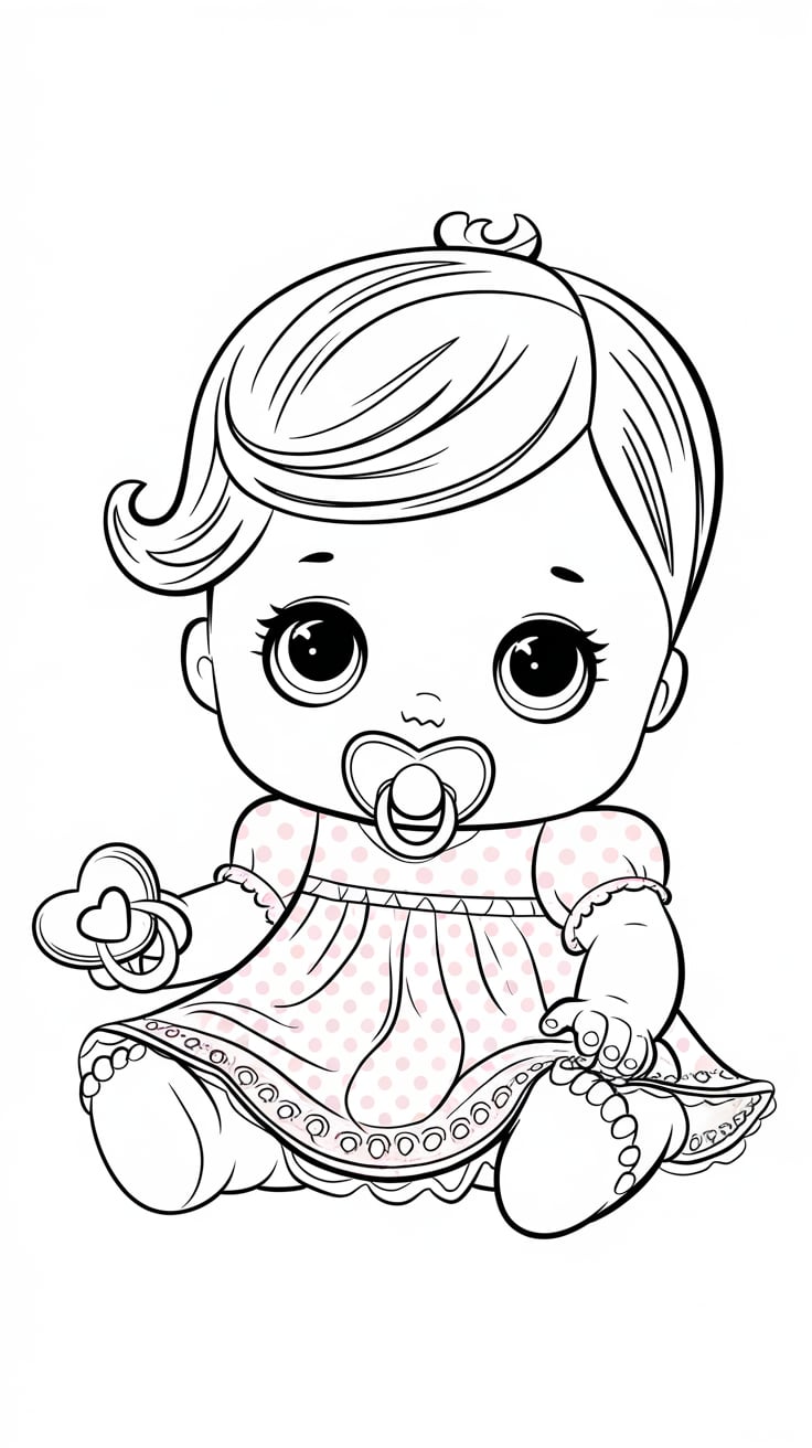 desenhos para colorir de bebe