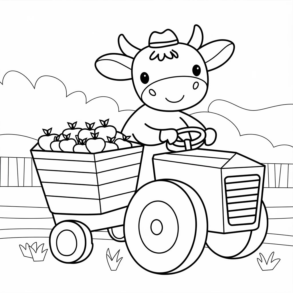 desenho de vacas para colorir