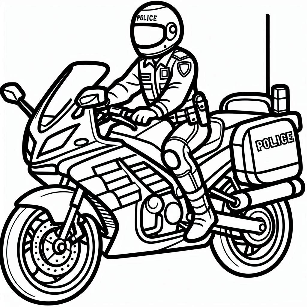 desenhos de motos para colorir