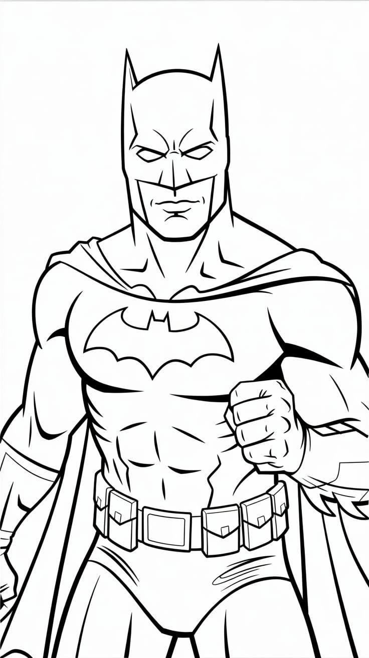 batman para imprimir e colorir