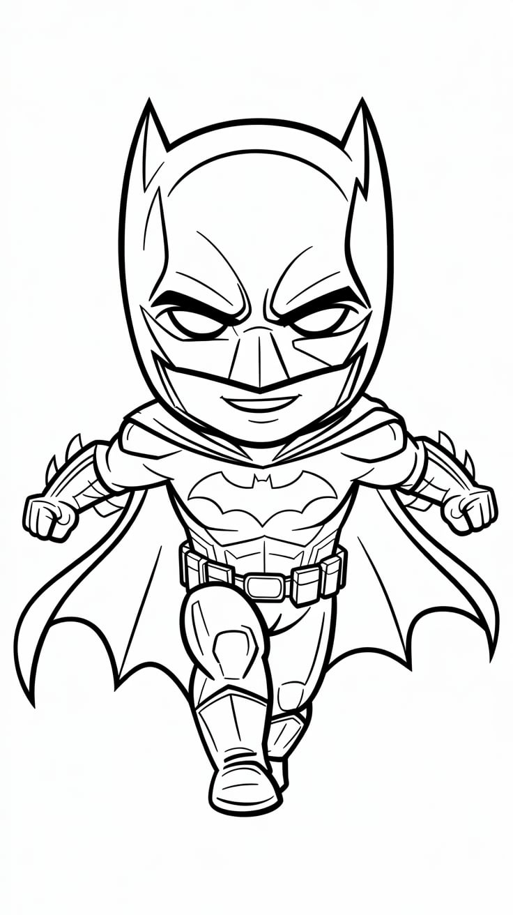 desenho do batman para colorir e imprimir