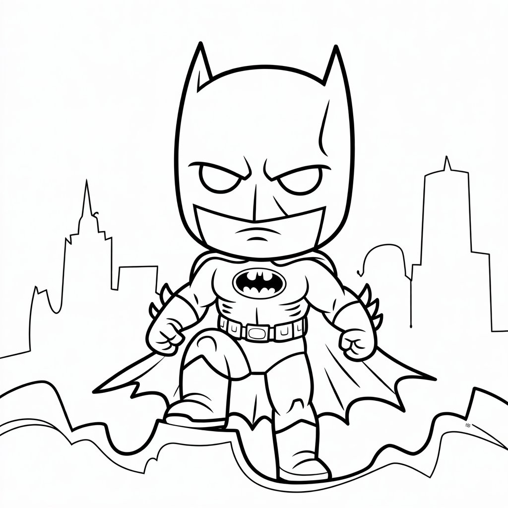 desenho do batman para colorir