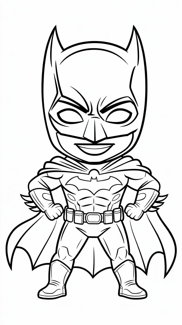 desenho do batman para imprimir e colorir