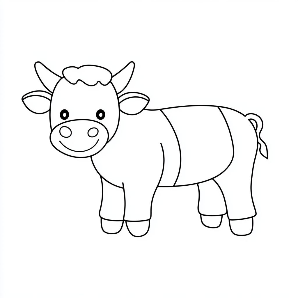 desenho vaca para colorir