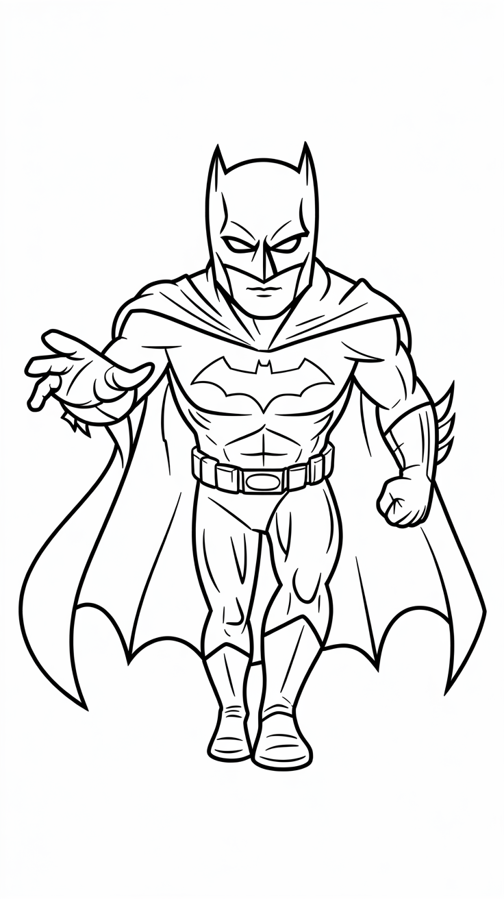 desenho batman para colorir e imprimir