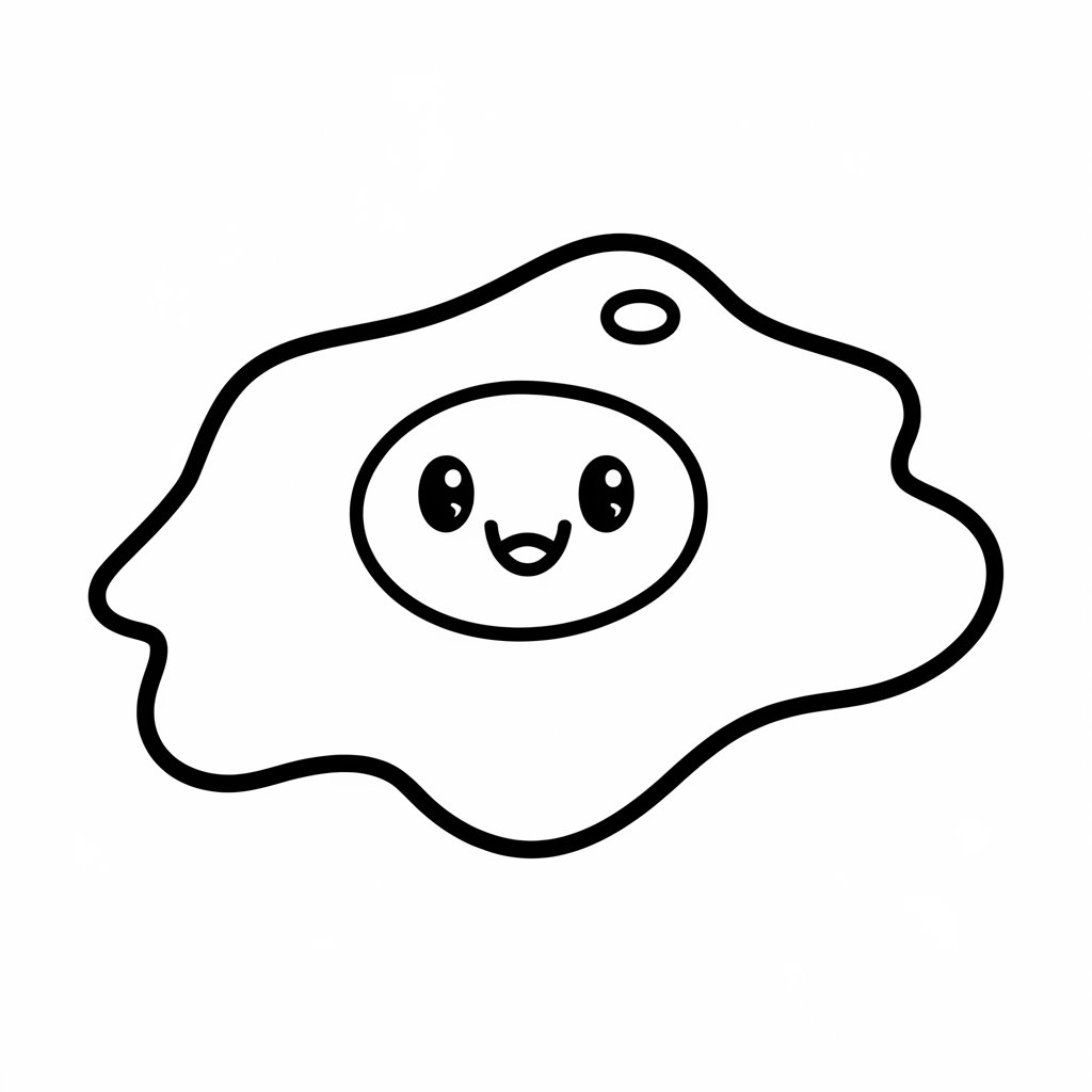 desenho para colorir comida fofa