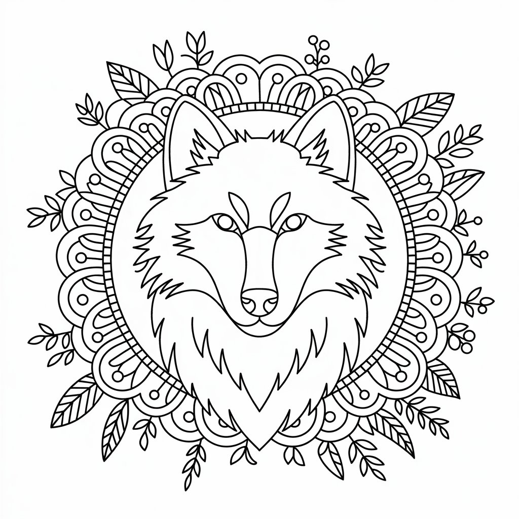 desenhos de lobo para colorir