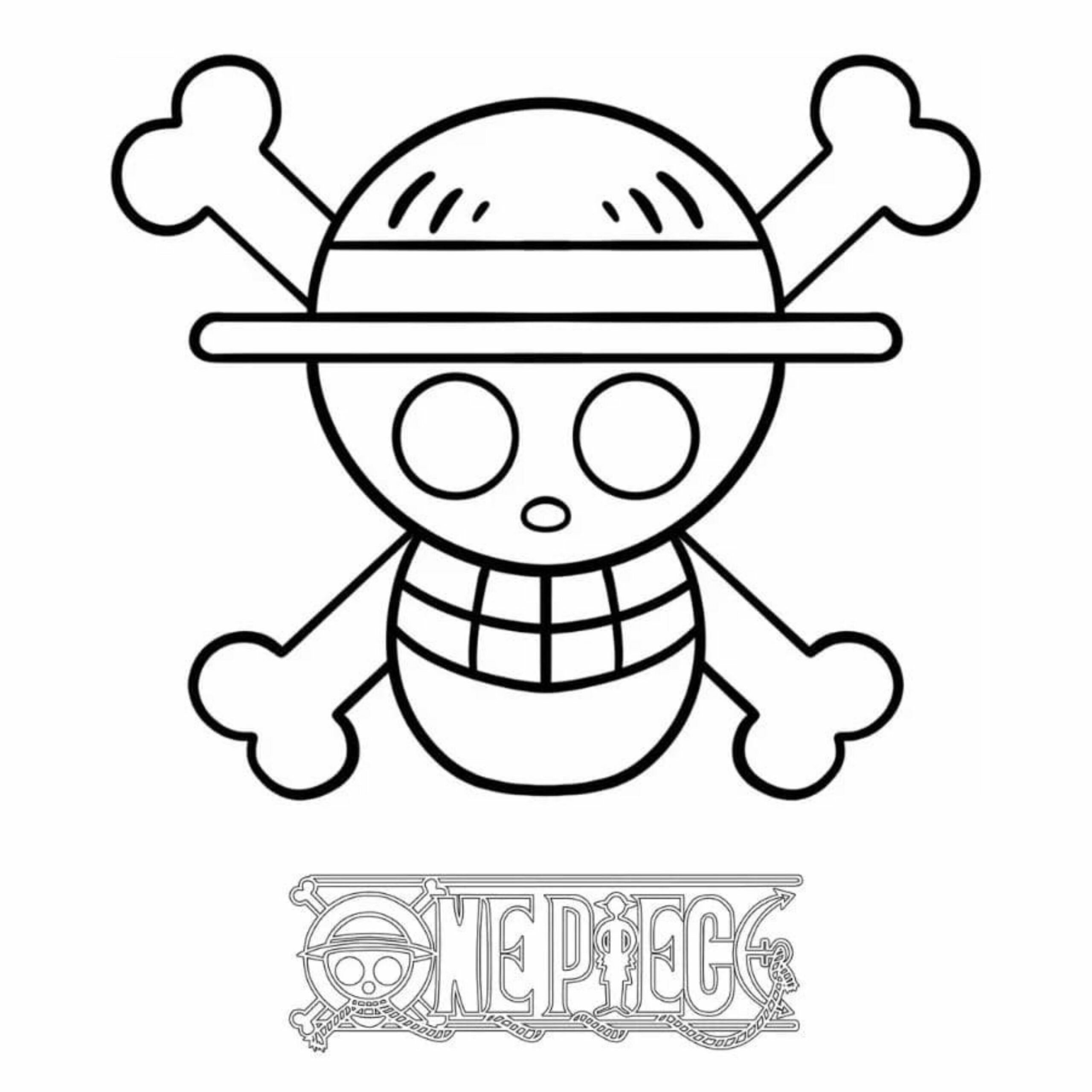 desenhos para colorir one piece luffy
