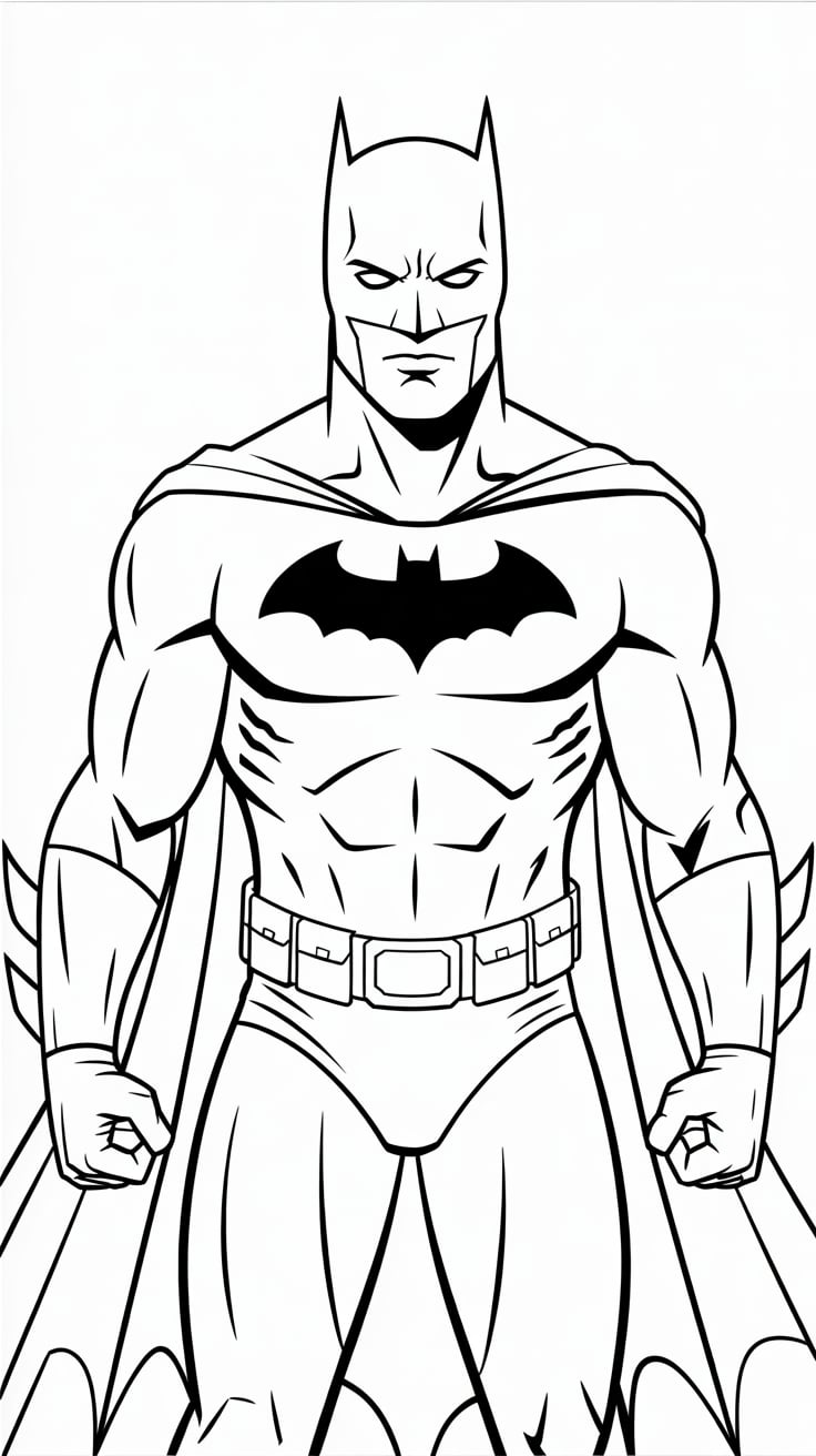 batman super herois para colorir