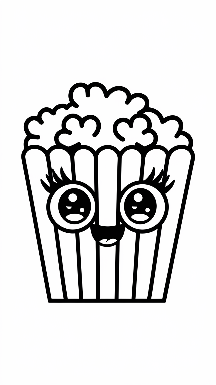 desenhos para colorir fofos de comida