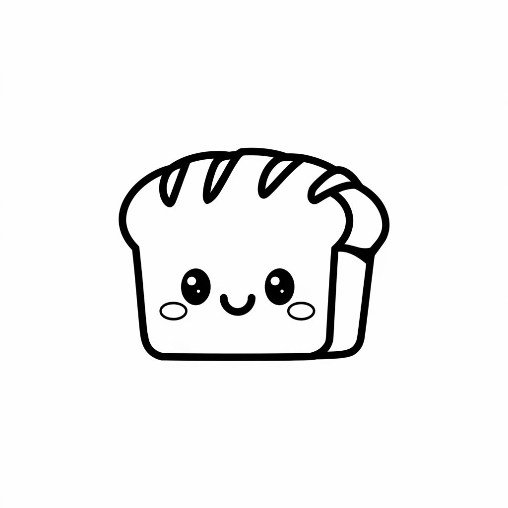 desenhos fofos de comida para colorir