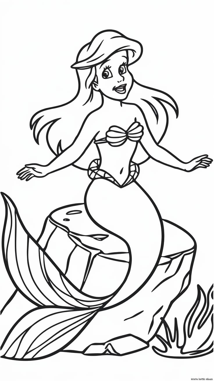 desenho para colorir princesa disney