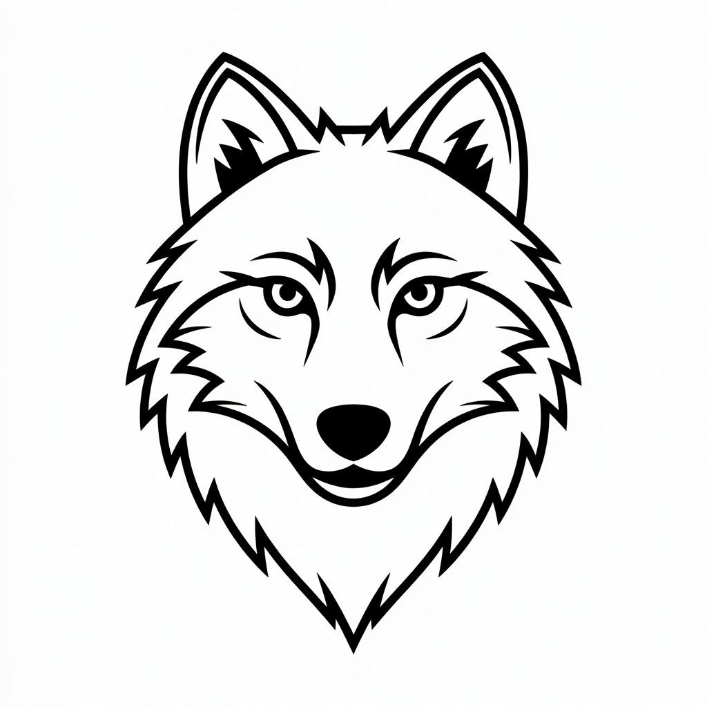desenho de lobo para colorir