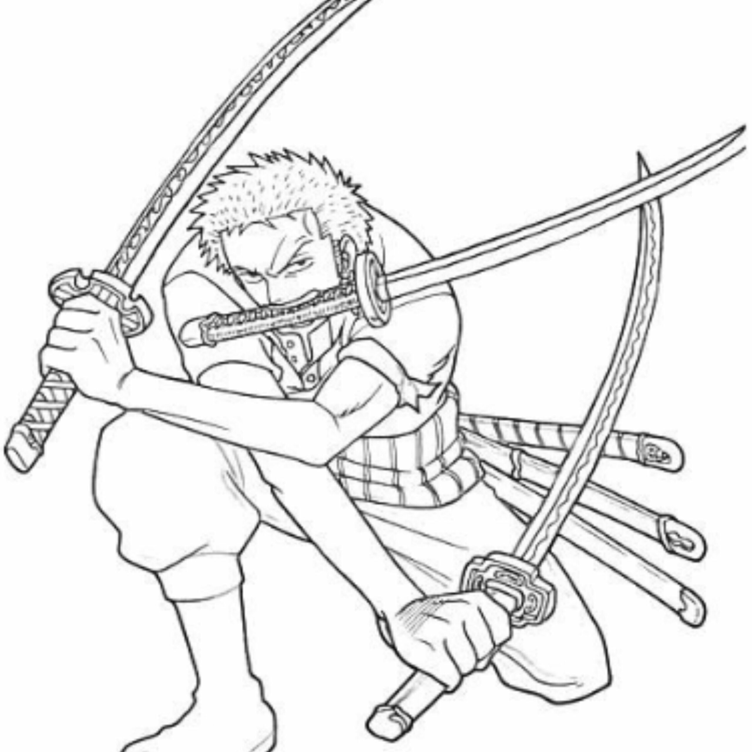 one piece para colorir