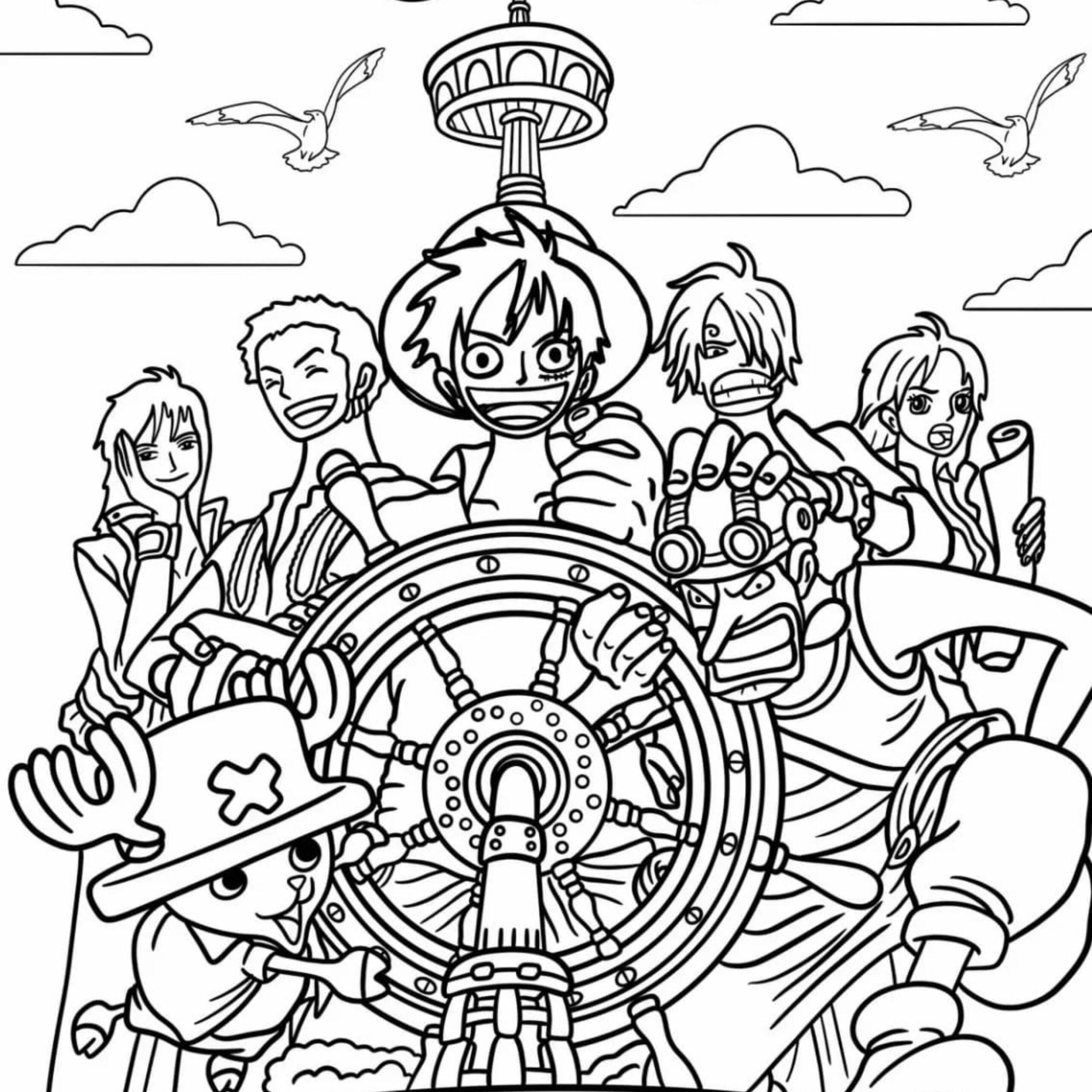 desenhos para colorir one piece