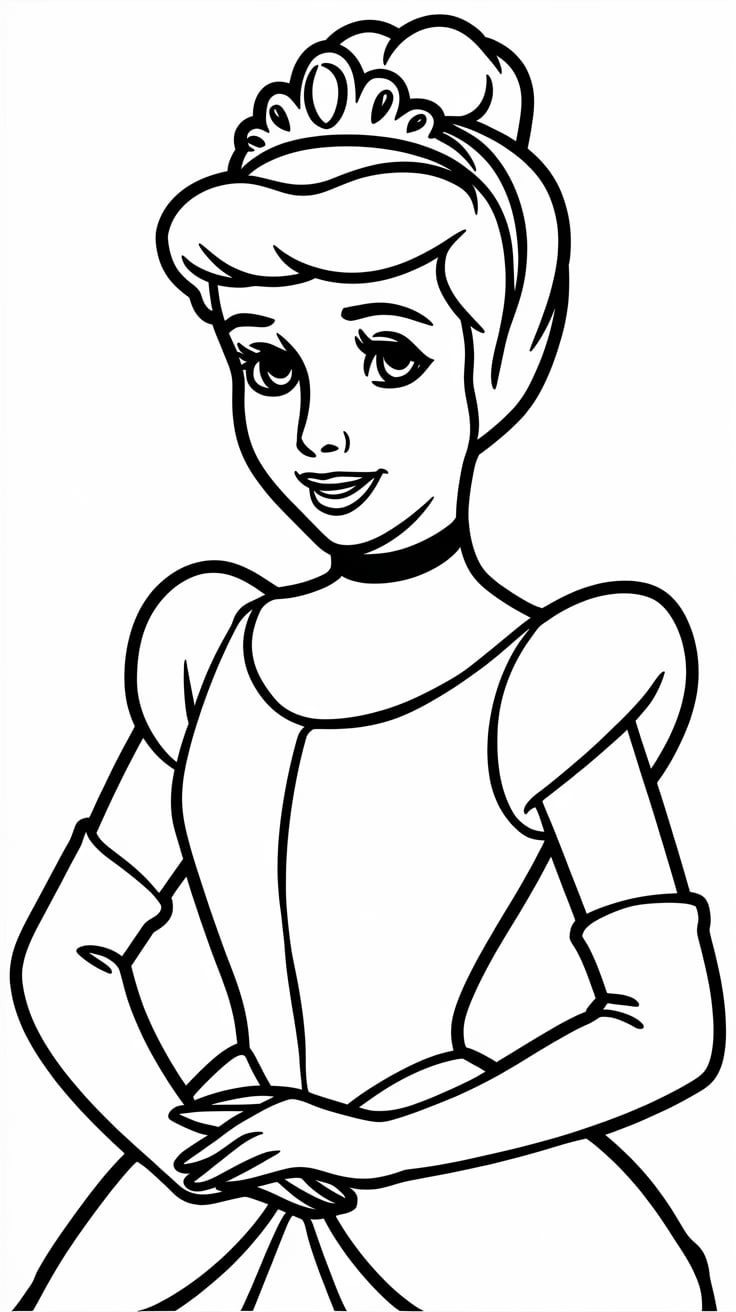 princesa da disney colorir