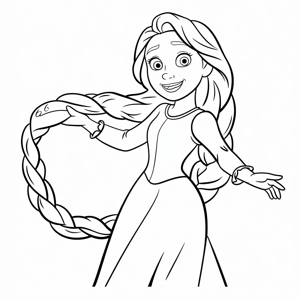 desenhos para colorir rapunzel